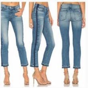 Hudson Tilda crop cigarette raw hems jeans